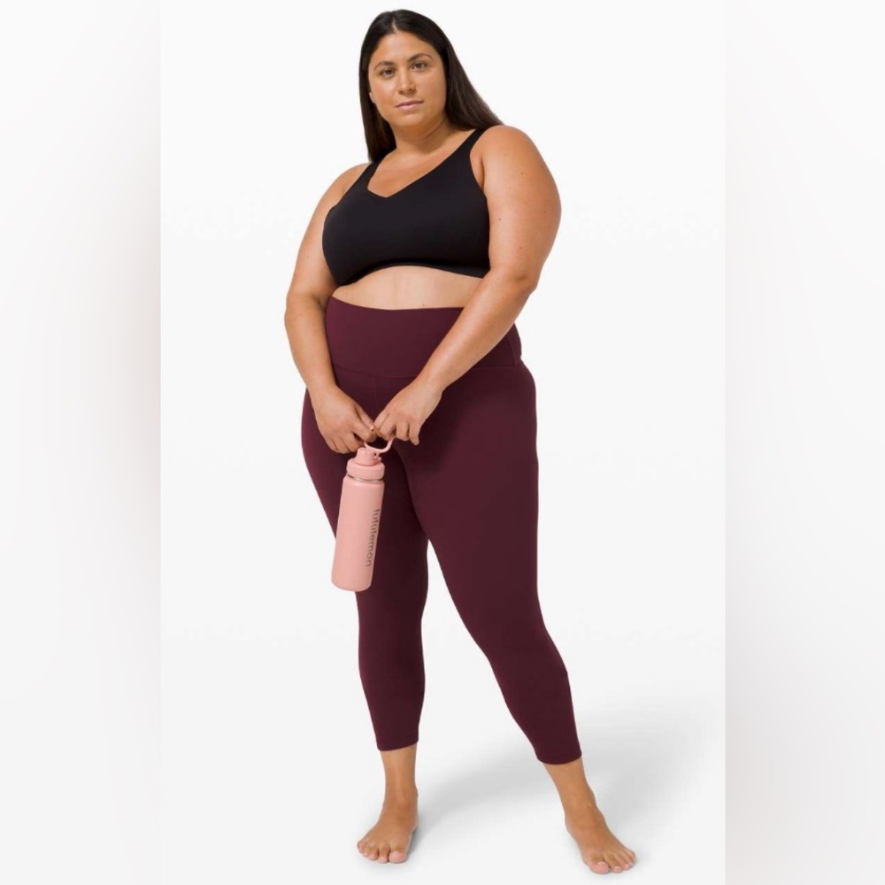 Lululemon Align Pant II 25” pilling throughout Cassis size 2 - Picture 2 of 16